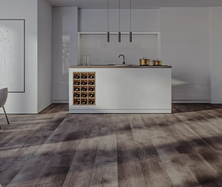 HORI Klick-Hartvinylboden Rigid SPC Eiche Moonstone Landhausdiele synchron Holzstruktur 3