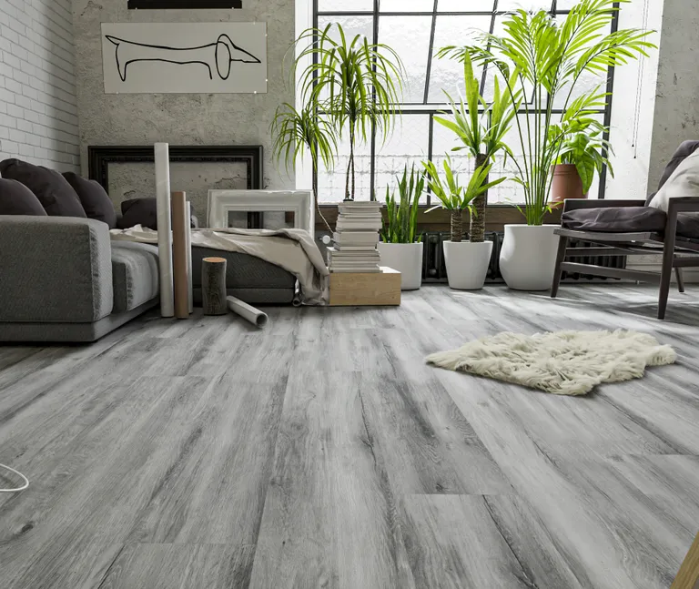 HORI Klick-Hartvinylboden Rigid SPC Eiche Marone Landhausdiele synchron Holzstruktur 3