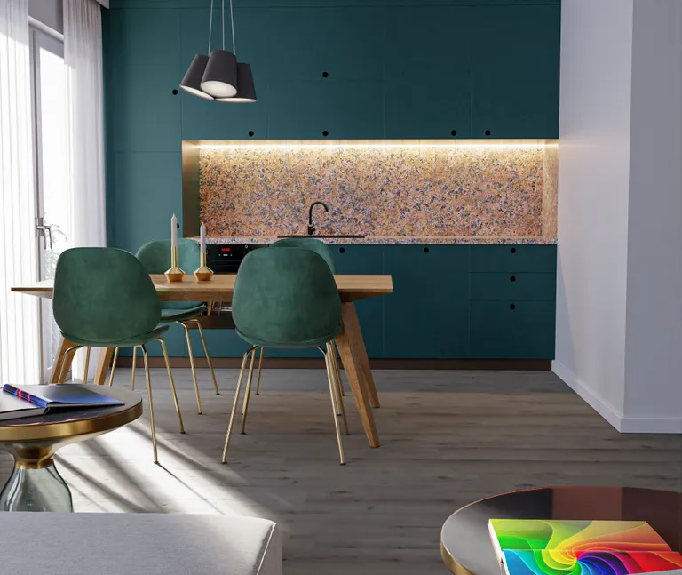 HORI Klick-Hartvinylboden Rigid SPC Eiche Clay Landhausdiele synchron Holzstruktur 8
