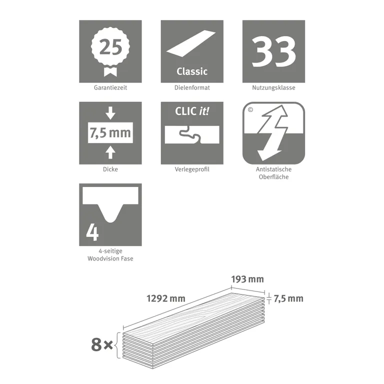 EGGER Klick-Designboden PRO Design Berdal Eiche kreativ EPD035 Landhausdiele 6
