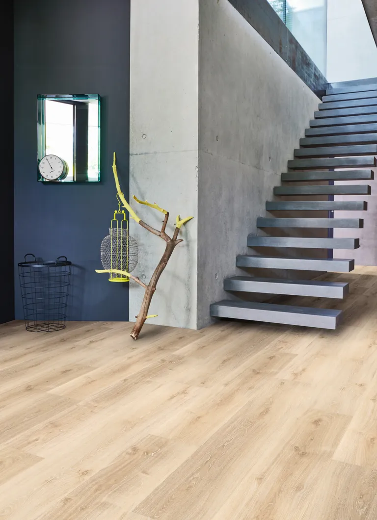 PARADOR Klebe-Vinylboden Basic 2.0 Eiche Royal hell gekälkt gebürstet Strukt Landhausdiele 1