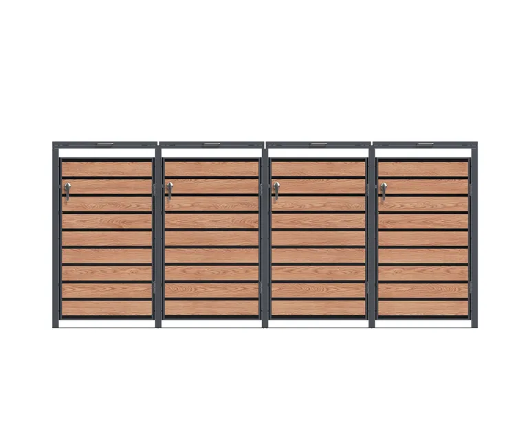HORI Mülltonnenbox Cleanman Wood 3 2