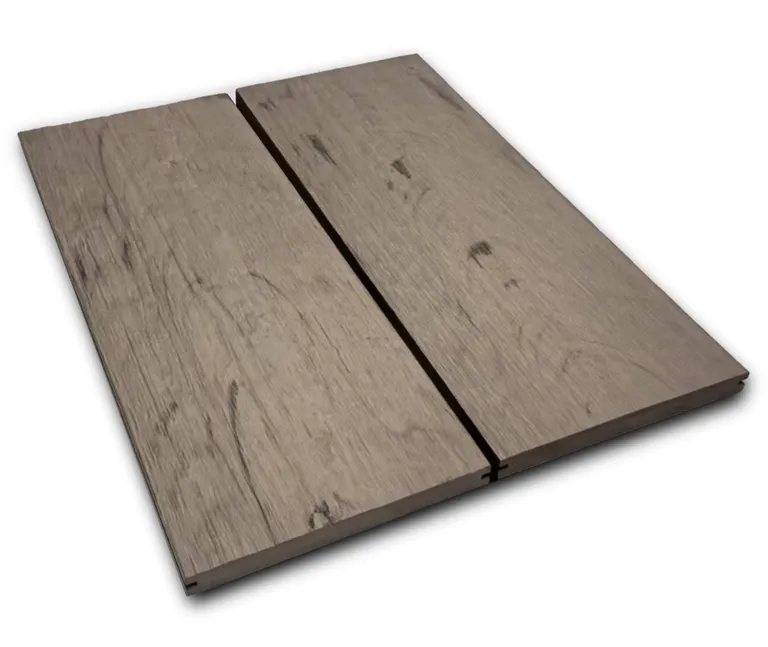 HORI Terrassendielen WPC Treibholz Massiv XXL beige tiefe Holzstruktur + geriffelt19x200mm 2