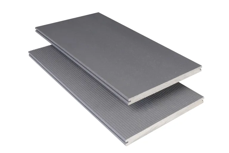 Kovalex Terrassendielen XTRA WPC massiv steingrau 18 x 260 mm 1