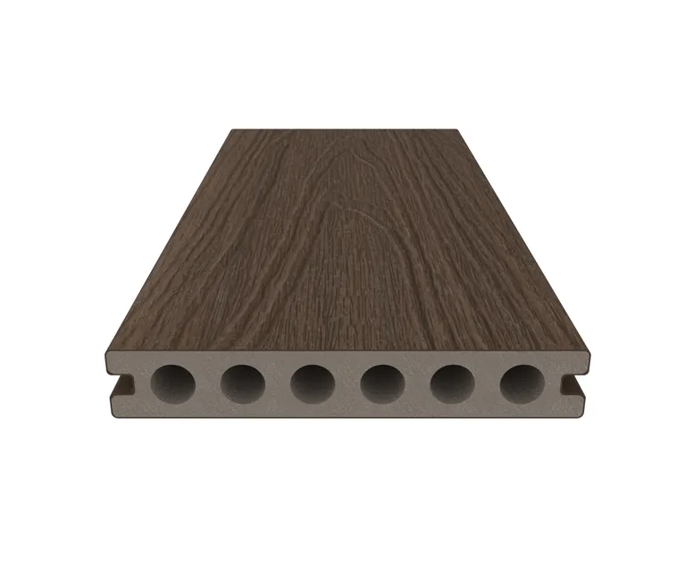 NewTechWood Terrassendielen WPC Hohlkammer Deluxe Ipe Holzstruktur gebürstet / glatt gebürstet 22.5 x 138 mm 2