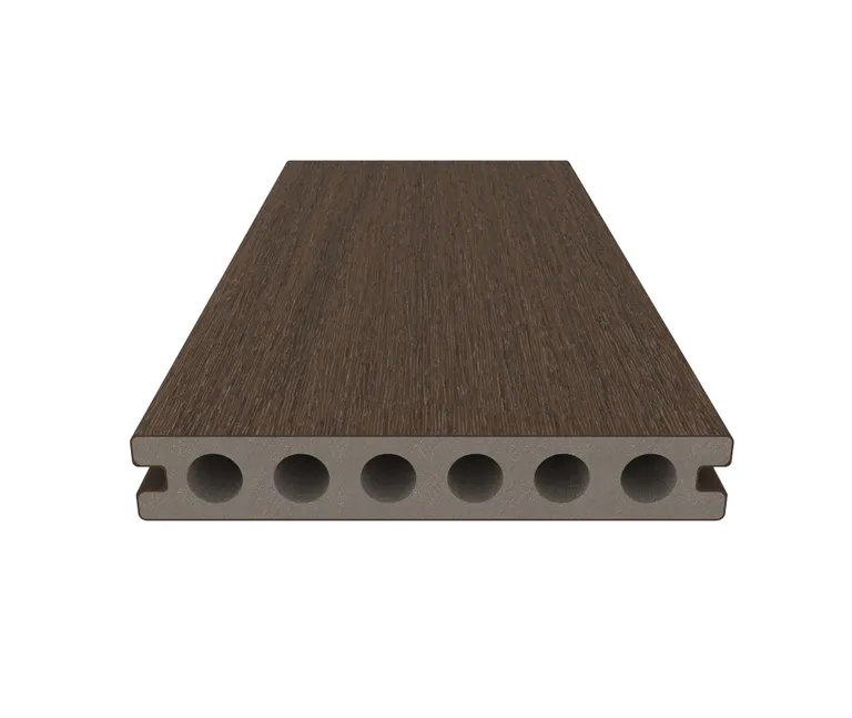 NewTechWood Terrassendielen WPC Hohlkammer Deluxe Ipe Holzstruktur gebürstet / glatt gebürstet 22.5 x 138 mm 3