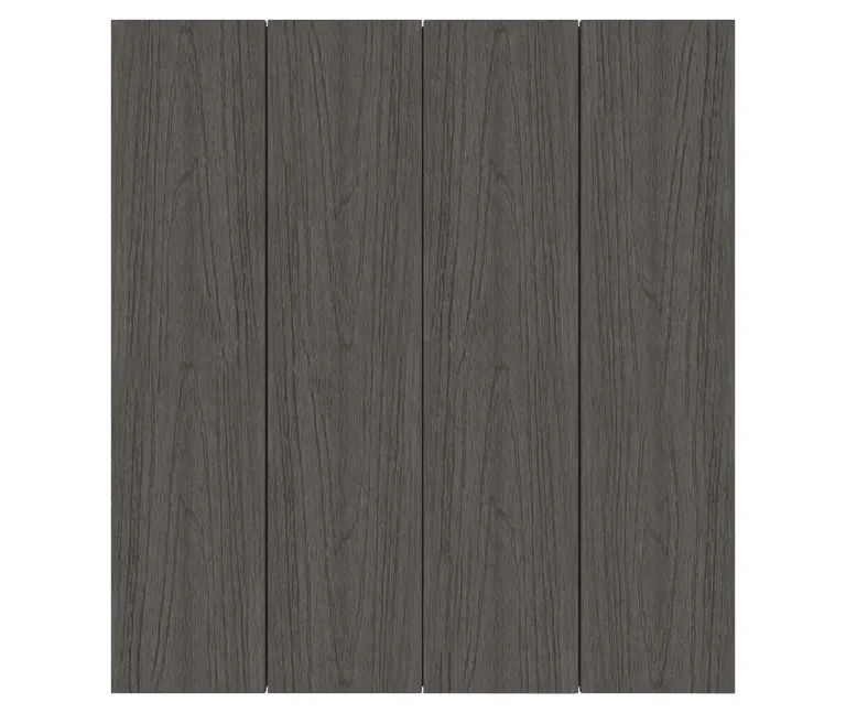 NewTechWood Terrassendielen WPC Hohlkammer Deluxe Silver Gray Holzstruktur gebürstet / glatt gebürstet 22.5 x 138 mm 4