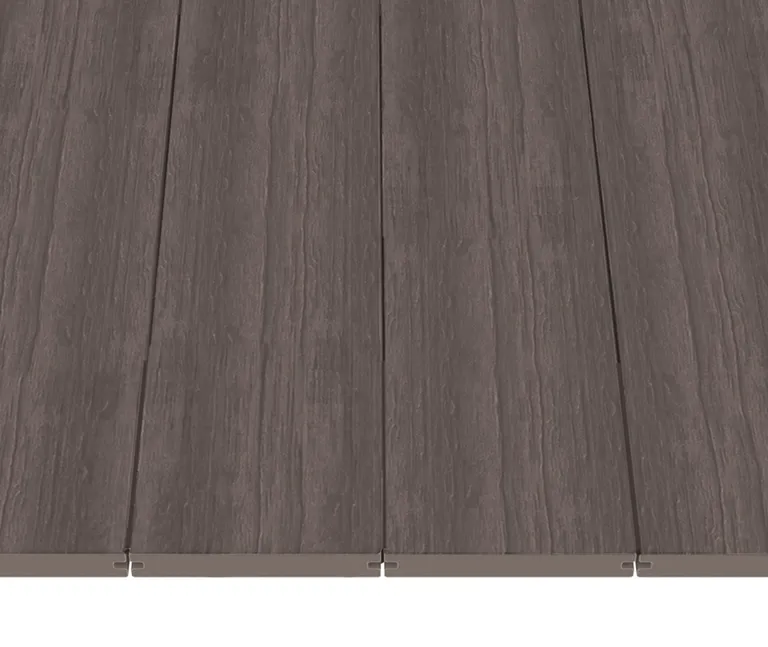 NewTechWood Terrassendielen WPC Massiv Co-Extrudiert Silver Gray Vintage-Holzoptik / glatt gebürstet 22.5 x 210 mm 1