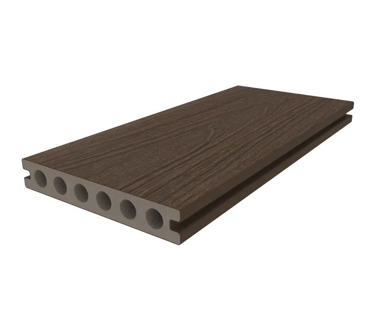 HORI Terrassendiele WPC Hohlkammer Wood Feeling Co-Extrudiert 22,5x138mm dunkelbraun 1