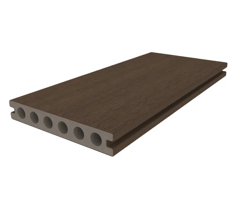 HORI Terrassendiele WPC Hohlkammer Wood Feeling Co-Extrudiert 22,5x138mm dunkelbraun 2