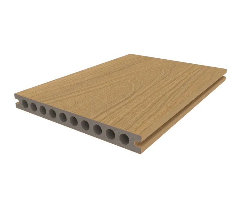 HORI Terrassendiele WPC Hohlkammer Wood Feeling Co-Extrudiert 22,5x210mm Hellbraun 1