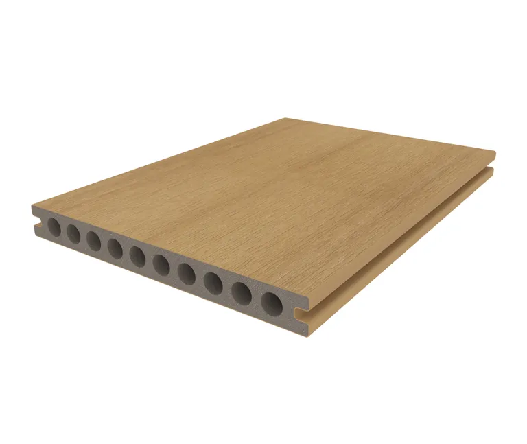 HORI Terrassendiele WPC Hohlkammer Wood Feeling Co-Extrudiert 22,5x210mm Hellbraun 2
