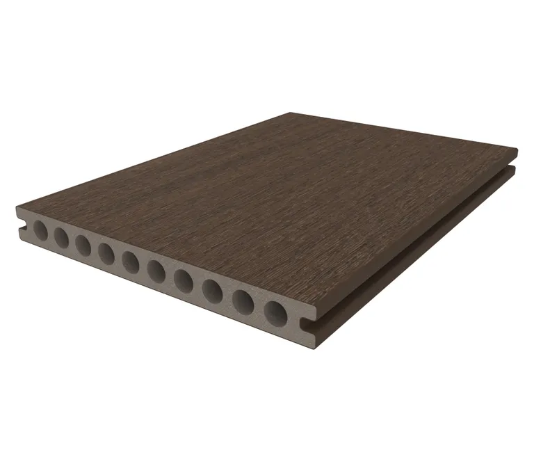 HORI Terrassendiele WPC Hohlkammer Wood Feeling Co-Extrudiert 22,5x210mm dunkelbraun 2