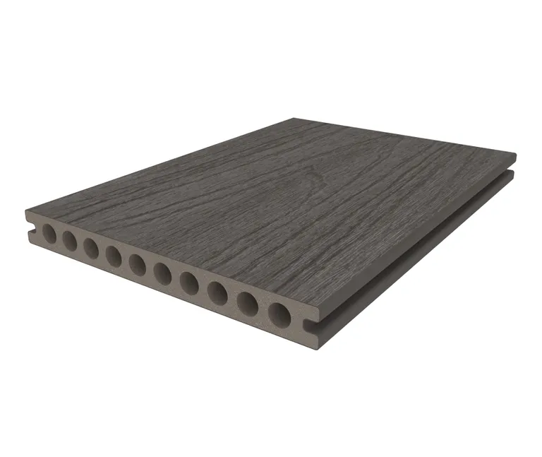 HORI Terrassendiele WPC Hohlkammer Wood Feeling Co-Extrudiert 22,5x210mm grau 1