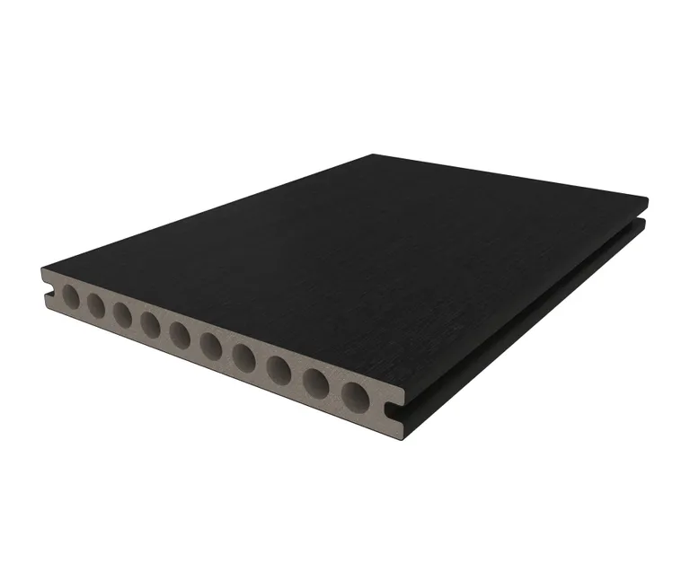 HORI Terrassendiele WPC Hohlkammer Wood Feeling Co-Extrudiert 22,5x210mm anthrazit-schwarz 2