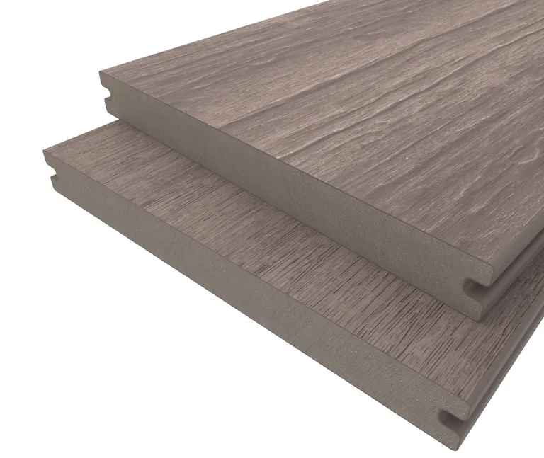 HORI Terrassendiele WPC Massiv Wood Feeling Co-Extrudiert XL 22,5x210mm grau 0