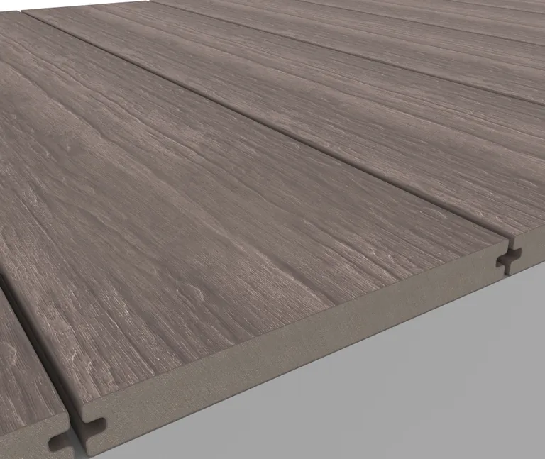 HORI Terrassendiele WPC Massiv Wood Feeling Co-Extrudiert XL 22,5x210mm grau 3