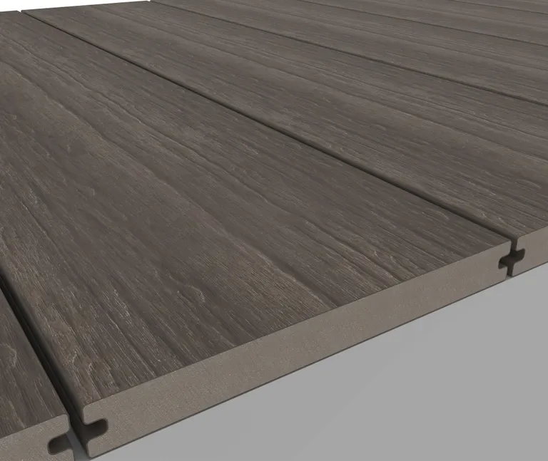 HORI Terrassendiele WPC Massiv Wood Feeling Co-Extrudiert XL 22,5x210mm braun-grau 3