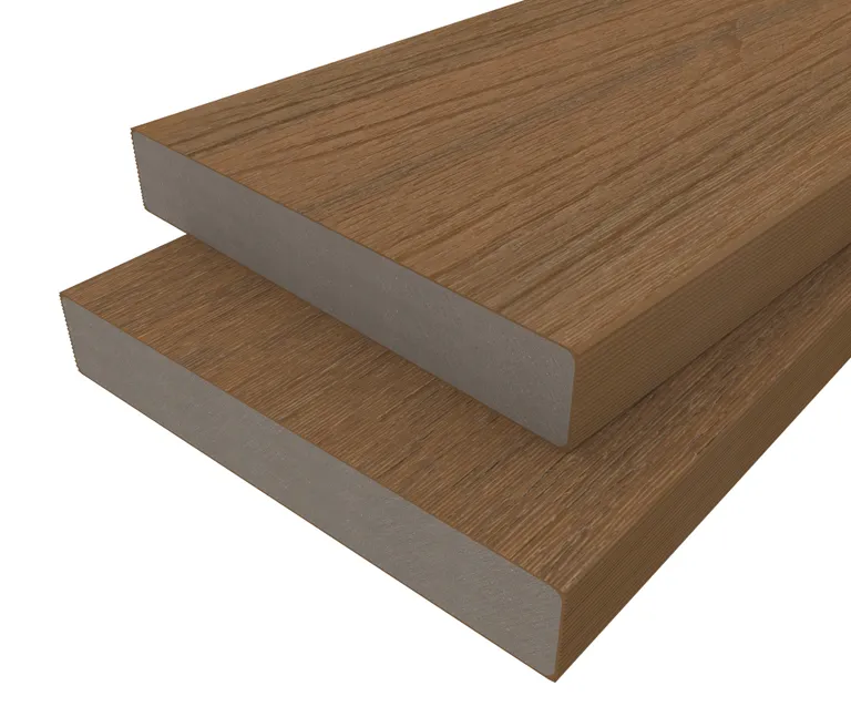 HORI Terrassendiele WPC Massiv Wood Feeling Co-Extrudiert  22,5x138mm naturbraun 0
