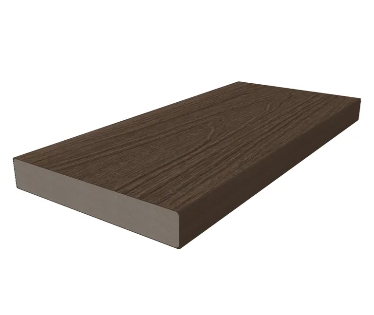 HORI Terrassendiele WPC Massiv Wood Feeling Co-Extrudiert  22,5x138mm dunkelbraun 1