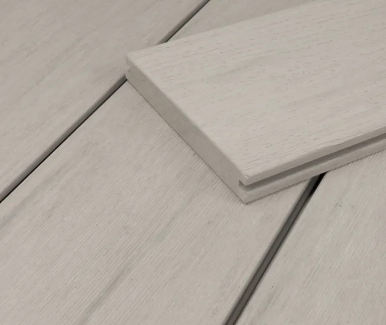 HORI Terrassendielen Komplettset WPC/BPC Exclusive Line weiß/creme 1