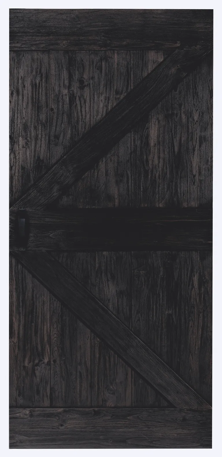 INDO Barndoor Teak Colored Charred 1