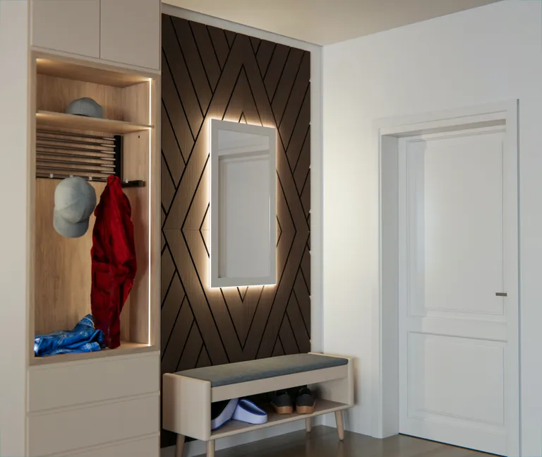 HORI WALL Akustik Diamond Wandpaneele Smoke Walnut 5