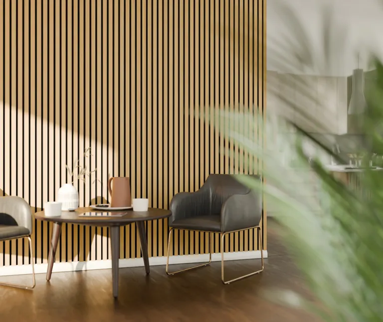 HORI Dekor Akustikpaneel Nature oiled Oak auf Filz Sesam 4