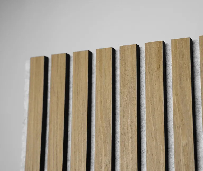 HORI Dekor Akustikpaneel Walnut auf Filz Grau 0