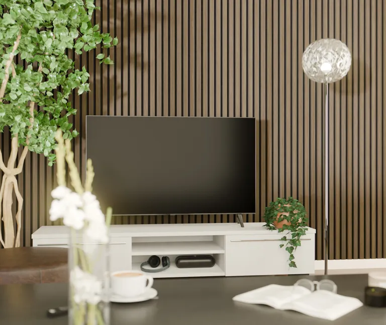 HORI Dekor Akustikpaneel Walnut auf Filz Sesam 3