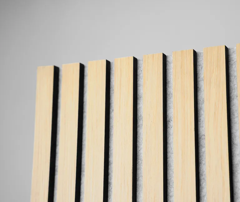 HORI Dekor Akustikpaneel White Oak auf Filz Grau 1