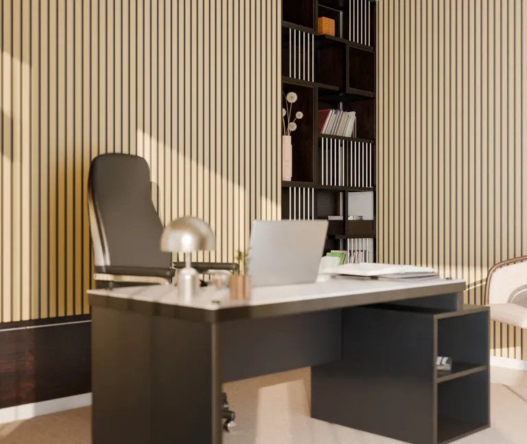 HORI Dekor Akustikpaneel White Oak auf Filz Grau 4