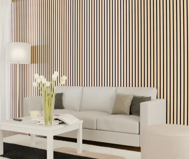 HORI Dekor Akustikpaneel White Oak auf Filz Sesam 3