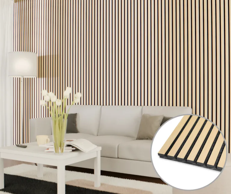 HORI Dekor Akustikpaneel White Oak auf Filz Sesam 0