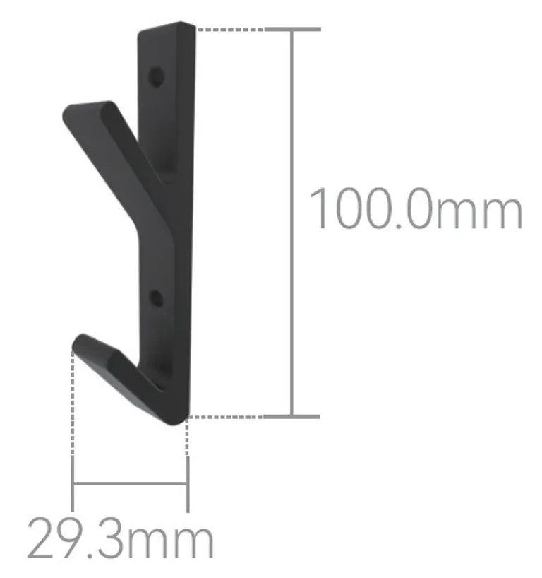 HORI Wandverkleidung Zubehör Garderobenhaken eckig 1