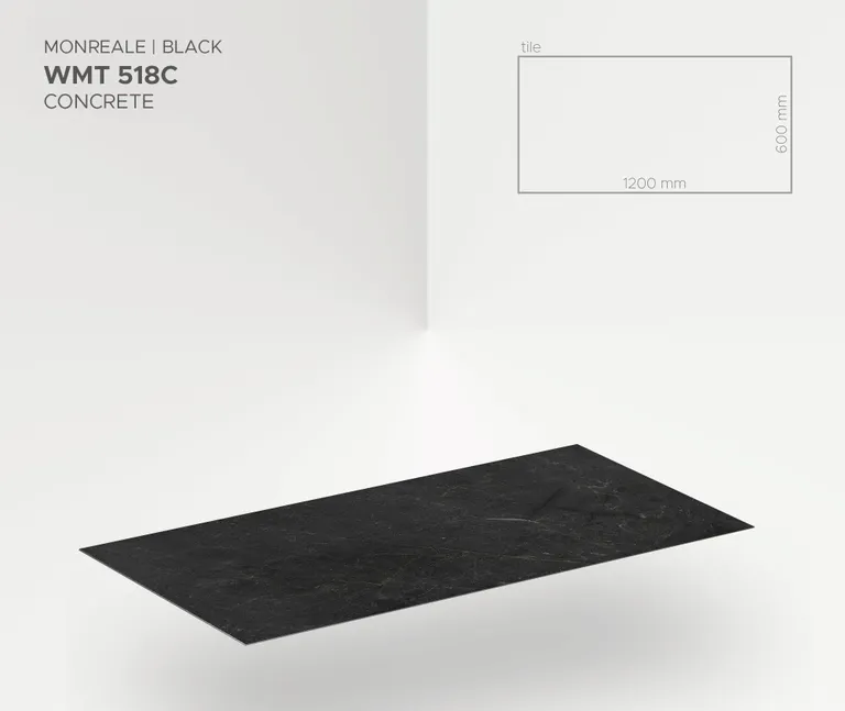 MODEE Wandverkleidung 1200 x 600 x 4 mm Fliese Stone Essence Monreale Black mit Naturstruktur 2
