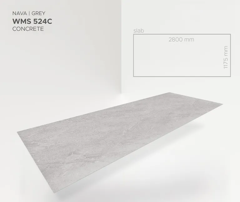 MODEE Wandverkleidung 2800 x 1175 x 4 mm Platte Raw Concrete Nava Grey mit Naturstruktur 2