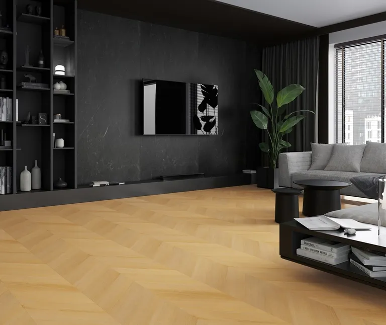 MODEE Wandverkleidung 2800 x 1175 x 4 mm Platte Stone Essence Monreale Black mit Naturstruktur 6