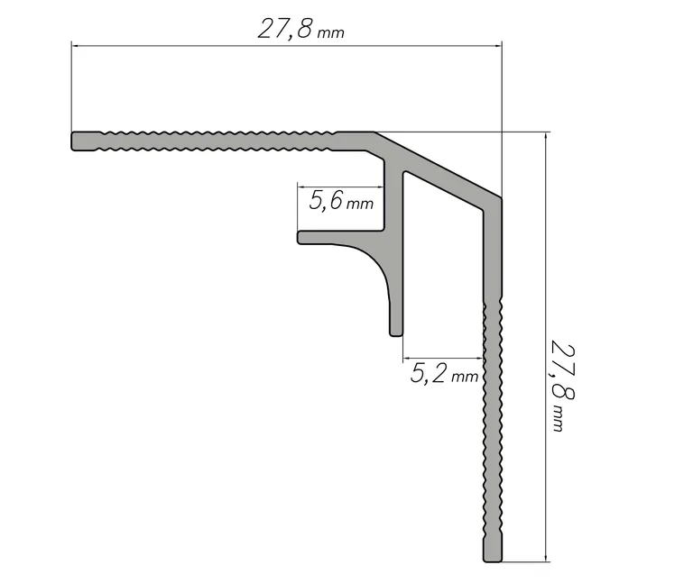 MODEE Wandprofil Innenprofil Titanium 2