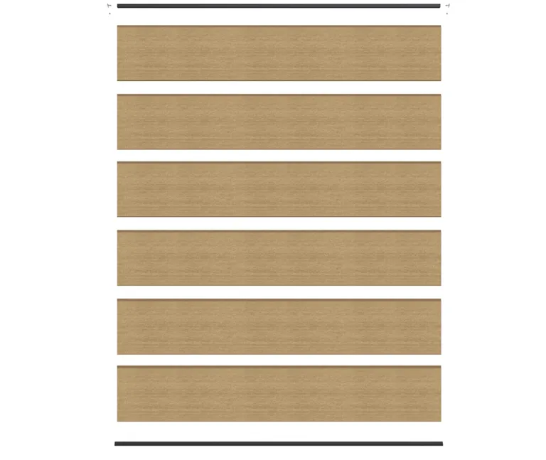 NewTechWood WPC Sichtschutzzaun Stecksystem Castello XXL 5