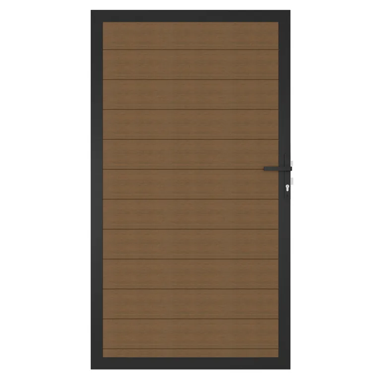 NewTechWood WPC Sichtschutzzaun Stecksystem Zauntor Portland 0