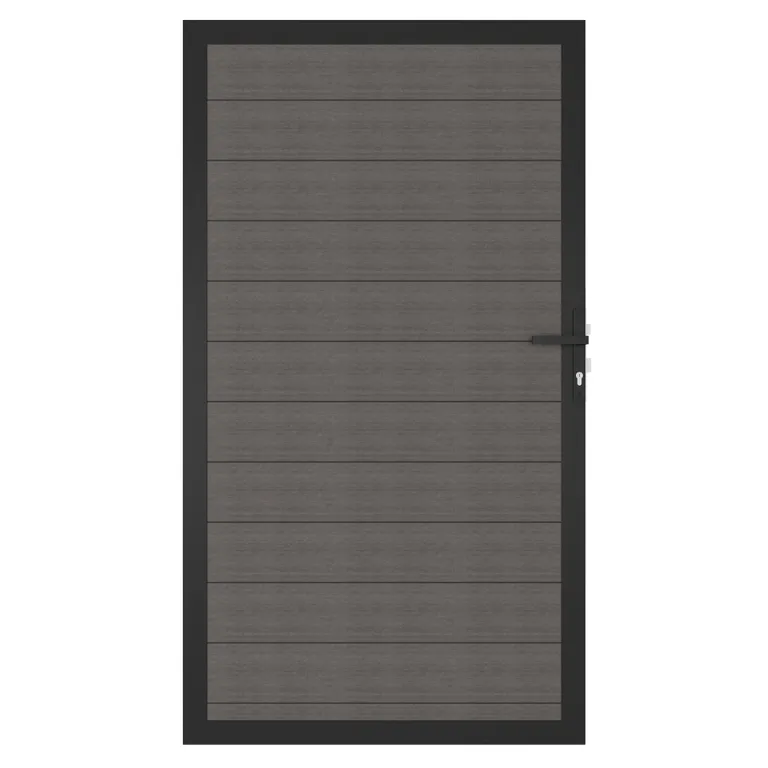 NewTechWood WPC Sichtschutzzaun Stecksystem Zauntor Portland 1