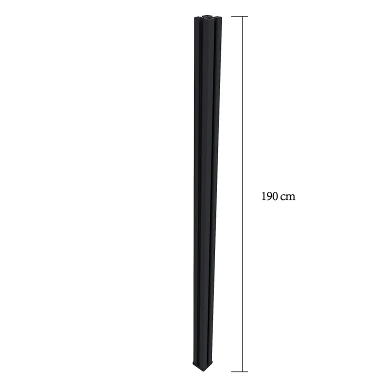 NewTechWood WPC Sichtschutzzaun Stecksystem Alu Pfosten 1