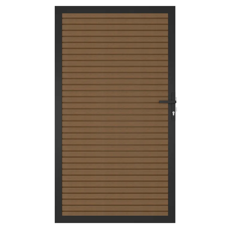 NewTechWood WPC Sichtschutzzaun Stecksystem Zauntor Modena 0
