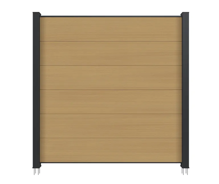 NewTechWood WPC Sichtschutzzaun Stecksystem Castello XXL 2