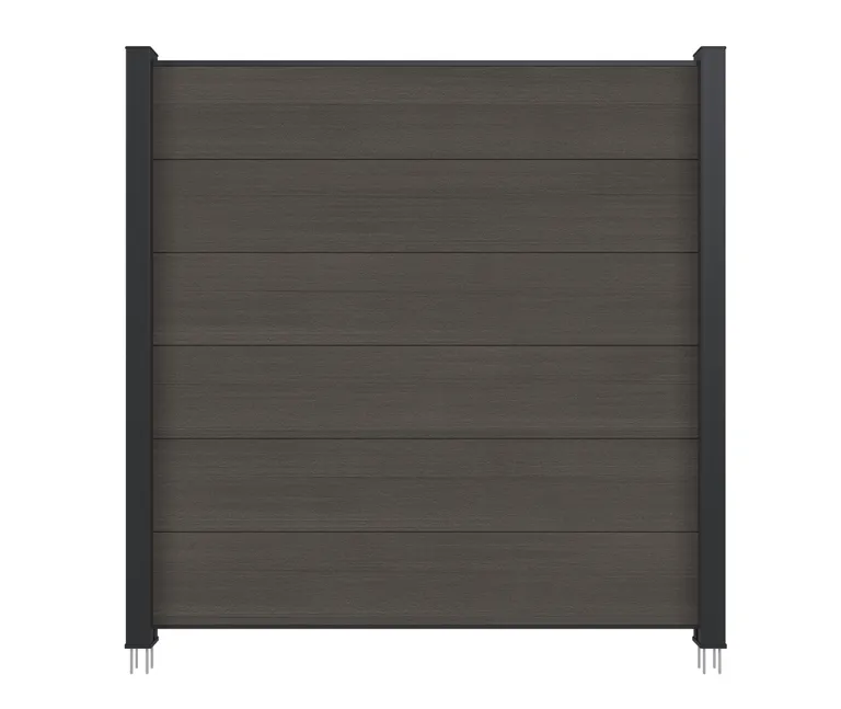 NewTechWood WPC Sichtschutzzaun Stecksystem Castello XXL 1