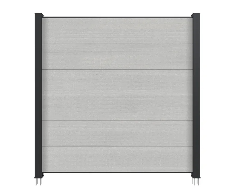 NewTechWood WPC Sichtschutzzaun Stecksystem Castello XXL 3