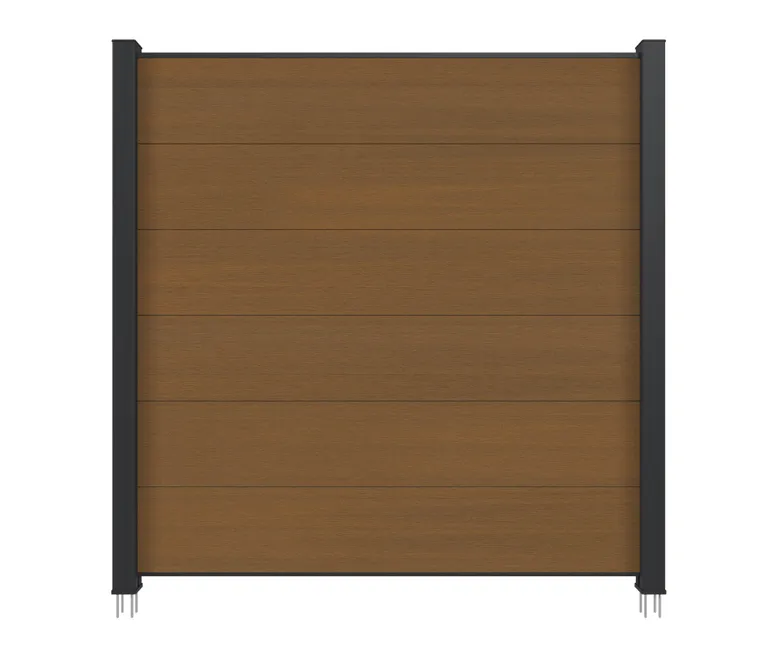 NewTechWood WPC Sichtschutzzaun Stecksystem Castello XXL 0
