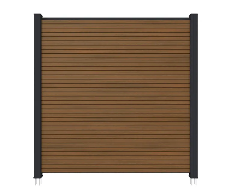 NewTechWood WPC Sichtschutzzaun Stecksystem Modena Rhombus 0