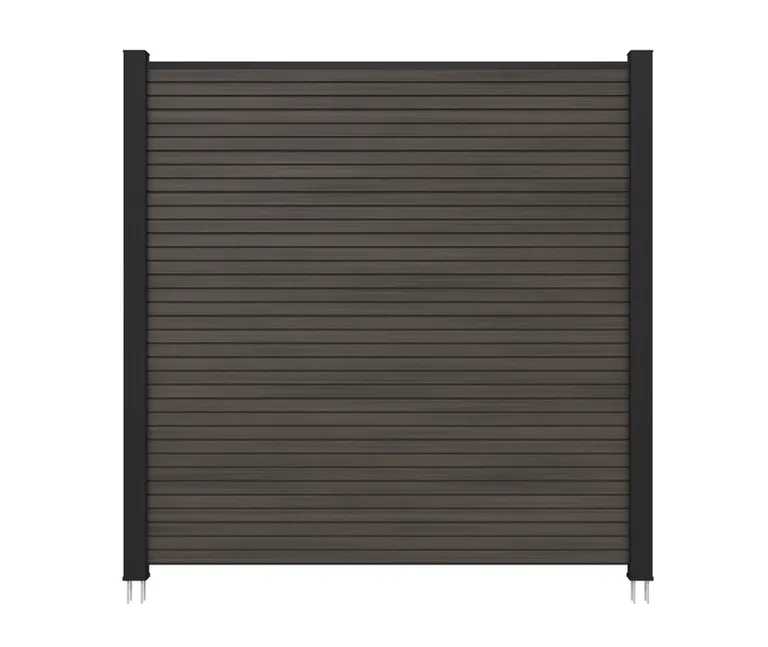 NewTechWood WPC Sichtschutzzaun Stecksystem Modena Rhombus 1